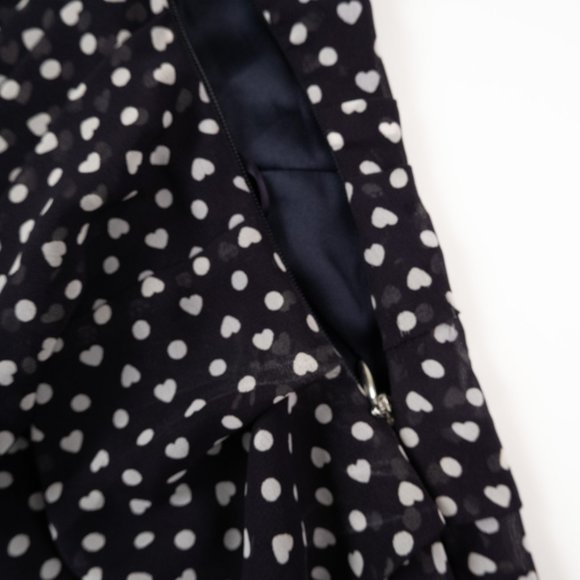 EXPRESS black & white heart print sleeveless top size M - Picture 4 of 6